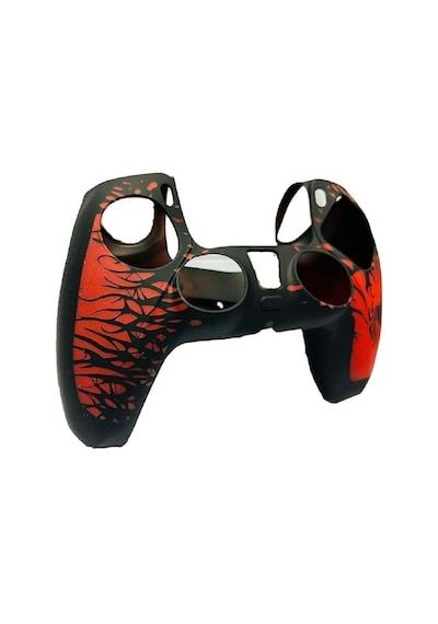 Ps5 Dualsense Spider-man Desenli Koruyucu Silikon Kılıf + Analog Silikon Koruyucu Siyah Örümcek