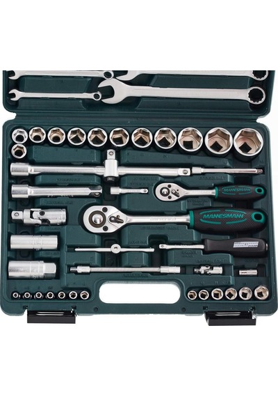 Mannesmann 29112 Lokma Anahtar Seti 1/4"+1/2", 82 Parça