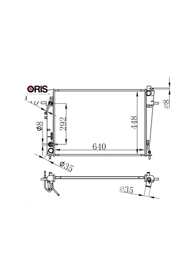 Radyator Brazing At 640x438x18 Tucson 2.0 Crdı 04 Orıs 253102e950/ 253102e960