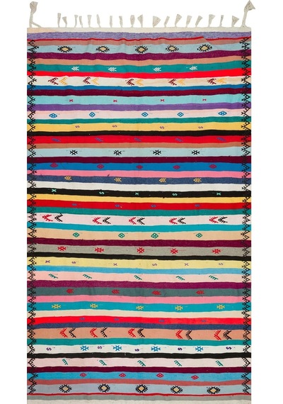 El Dokuma Sanatının Geleneksel Çizgileriyle Vintage Halı 197 X 330 Cm 10034