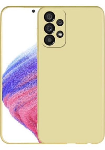 Samsung Uyumlu Galaxy A33 5g Kılıf Esnek Yapılı İnce Slim Silikon Kapak Ryc/premier Gold