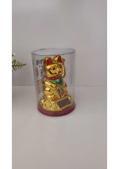 Kol Sallayan Sarı Kedi Ürün Boyutu 12 Cm