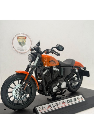 Harley Iron 883 Cruiser Chopper 1:12 Turuncu Diecast Motosiklet
