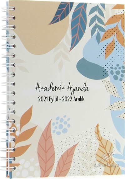 Liz Spiralli Akademik Ajanda 2021 Eylül - 2022 Aralık Somon Çok Renkli