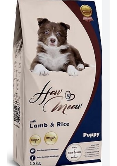 How Meow Premium Kuzulu Yavru Köpek Maması 15 KG