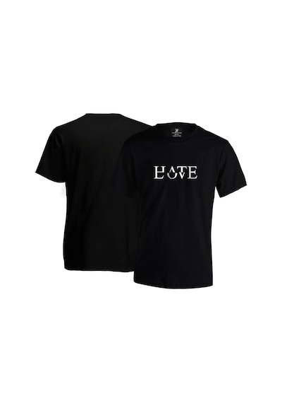 Hate Love Unisex T-shirt - Siyah