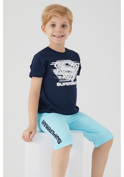 SuperMan L1562-3 Çocuk  Lacivert Alt Üst Takım