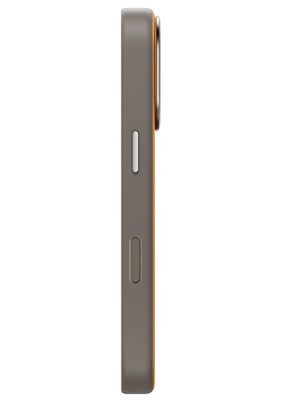 Apple iPhone Uyumlu 18 Pro Kılıf Lyden Ds Çift Tonlu Vegan Deri Magsafe Özel Tasarım Koruyucu Şık Kapak Kahverengi