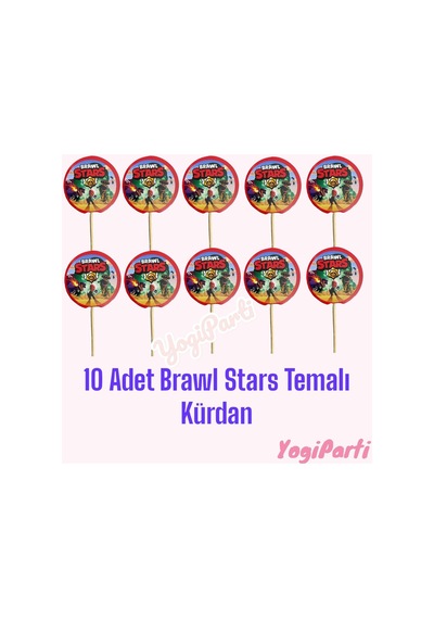 Brawl Stars Temalı Kürdan Seti 10 Lu