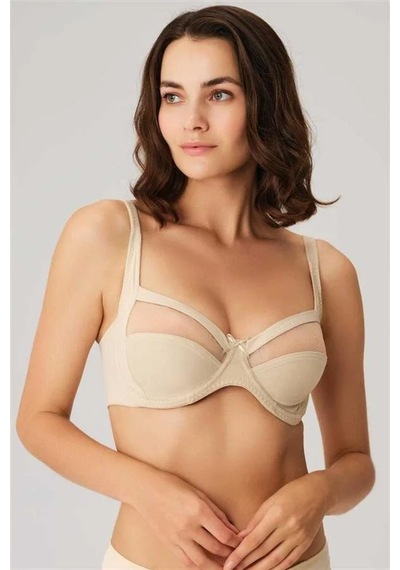 Ang Butik Toparlayıcı Balenli Desteksiz Dolgusuz Küçültücü Sütyen Ten