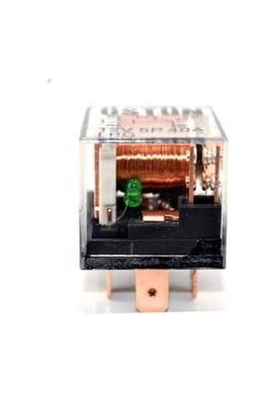 24v 40a 5 Uçlu Isıklı Seffaf Mini Role
