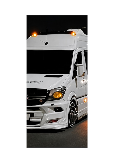 A Kalite Fiber Yarasa Ayna Kapağı Mercedes Sprinter Beyaz Boyalı Tam Uyumlu 2019-2026