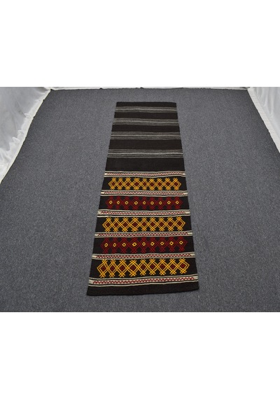 Zehra Abla Halı El Dokuma Nadir Otantik Kağızman Yün Yolluk Kilim 6305