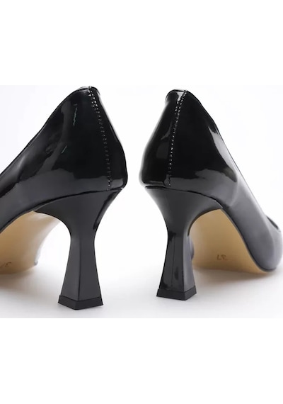 Freedom Storee Siyah Rugan Topuklu Kadın Stiletto Tr20ms02e