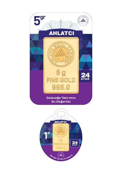 Ahlatcı Kuyumculuk 24 Ayar 6 Gram Külçe Altın 5 + 1