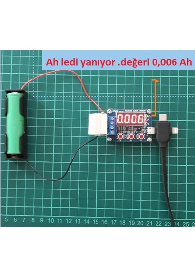 Zb2L3 18650 Lityum Pil Kapasite Ölçer Test Cihazı Deşarj