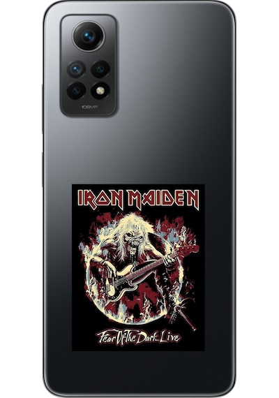Xiaomi Redmi Note 12 Pro Uyumlu Şeffaf Kılıf Iron Maiden Tasarımlı