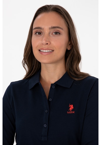 U.S. Polo Assn. Kadın Lacivert Basic Polo Yaka Sweatshırt 50307755-VR033 U.S. Polo Assn. Kadın Lacivert Basic Polo Yaka Sweatshırt 50307755-VR033
