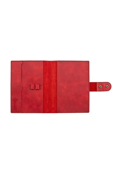 A5 Defter Ve Ajanda Kılıfı - %100 Rainbow Deri - Ko10001 - Kırmızı Kırmızı