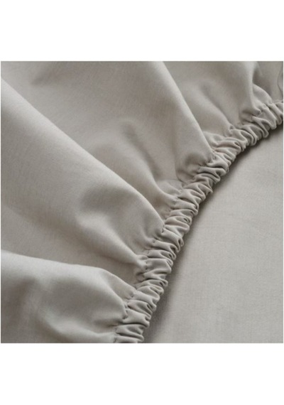 Lenast Lastikli Bebek Çarşafı Beyaz Ve Gri Renk 60x120 Cm