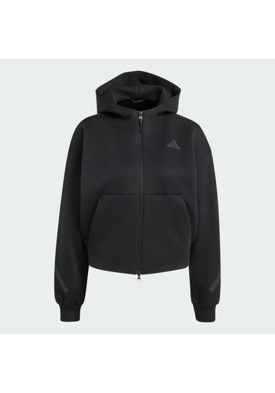 Adidas Z.n.e. Cropped Full Zip Kadın Sweatshirt C-adıkf6392b30a00 Siyah