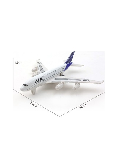 Die-cast Metal Çek Bırak Oyuncak Yolcu Uçağı 16 Cm Asortili Tekli Ürün