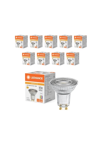 Osram Led Value Par16 6.1w 4000k 90crı Gu10 Sıcak Beyaz Ampul 10 Adet