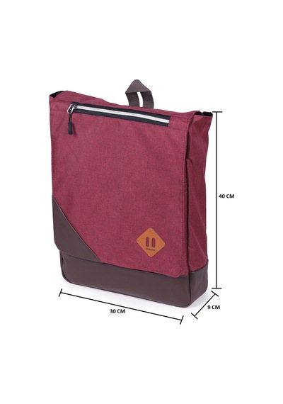 Strong 15.6 Inch Laptop Bölmeli Sırt Çantası, Okul Ve Seyahat Çan Bordo (490565453)