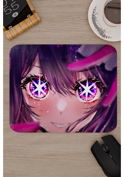 Oshi No Ko Anime V2 - 22x18 Gaming Kauçuk Kaymaz Taban Mouse Pad Fare Altlığı