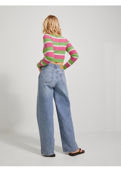 Jjxx Bayan Uzun Kollu Crop Triko Kazak 12243660 Beyaz