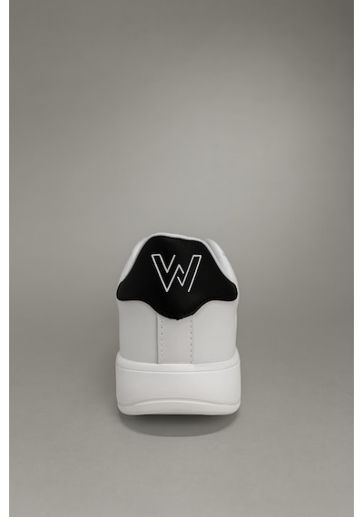 Wipper Unisex Spor Ayakkabı Sneaker Hafif Ortopedik Eva Taban Memory Foam Günlük Kullanım İçin Rahat Beyaz - Siyah