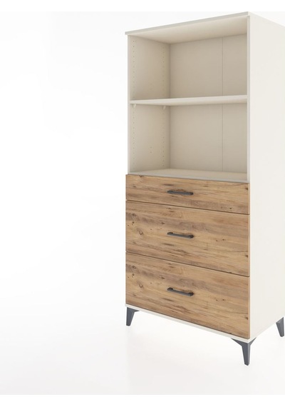 Hyperion Dolap 2 Raflı 3 Çekmeceli 88x44x182 Aytaşı-çam Aytaşı