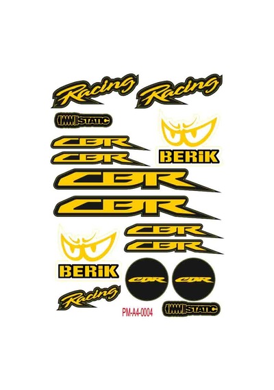 Cbr Motosiklet Çoklu Sticker Seti 04