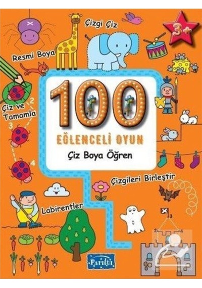 100 Eğlenceli Oyun / Çiz Boya Öğren