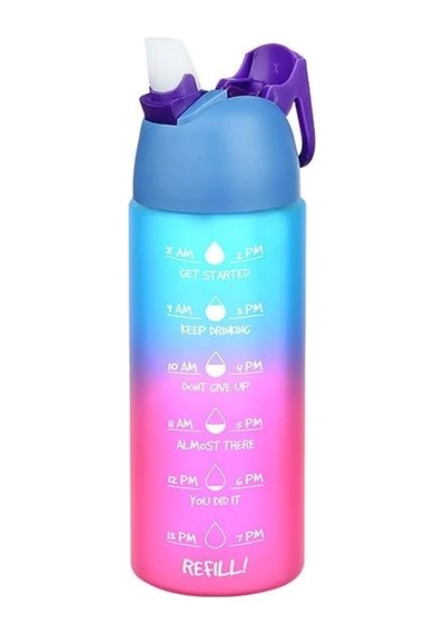 Quick Motivasyonel Matara 500 Ml - 16,9 Oz Çok Renkli