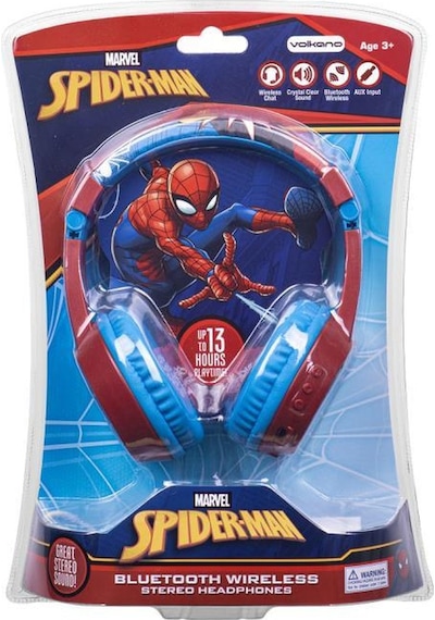 Marvel Spiderman Örümcek Adam Bluetooth Kulaklık Mikrofonlu Kablosuz Çocuk Kulaklığı Lisanslı Mv-9938-sp