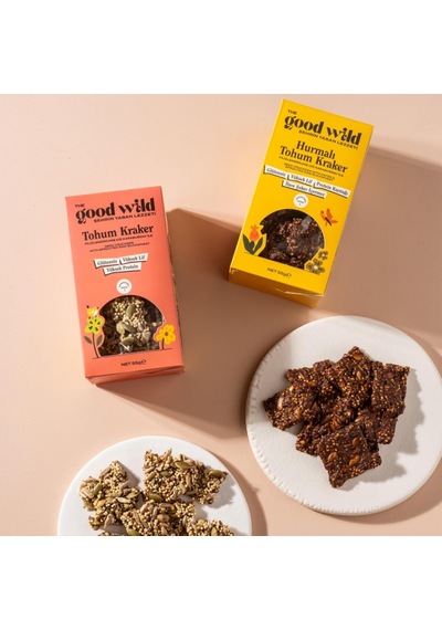 Hurmalı Tohum Kraker - Glutensiz Atıştırmalık, İlave Şekersiz, Hurma Püresi Ve Ayçekirdeği, Yüksek Lif Ve Protein Kaynağı, 55 G