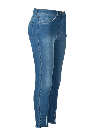 Seleste Yüksek Bel Dar Paça Minimalist Kadın Jean Pantolon - Günlük Şıklık Lacivert