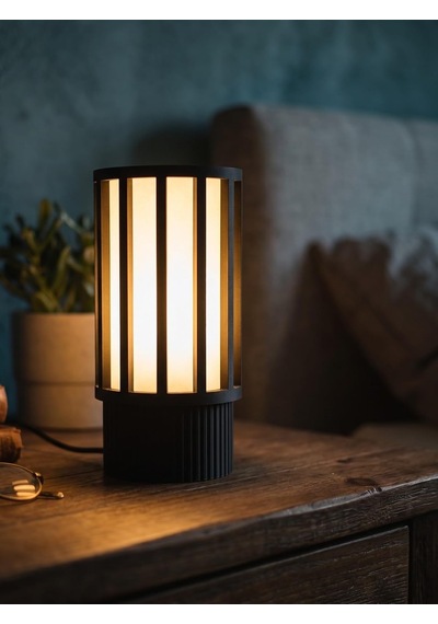 Designobee Metris, Modern Abajur Masa Lambası, Gece Lambası Çok Renkli