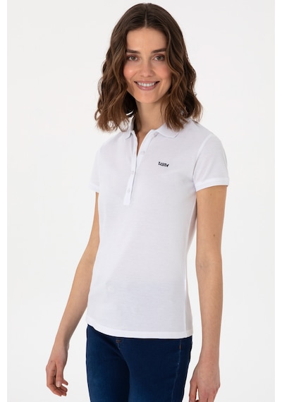 U.S. Polo Assn. Kadın Beyaz Basic Polo Yaka Tişört 50305764-VR013 U.S. Polo Assn. Kadın Beyaz Basic Polo Yaka Tişört 50305764-VR013