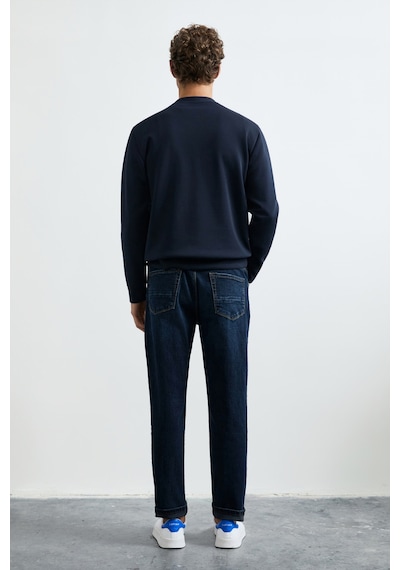 Lufian Fınn Erkek Sweatshirt Lacivert Lacivert 112030202100200