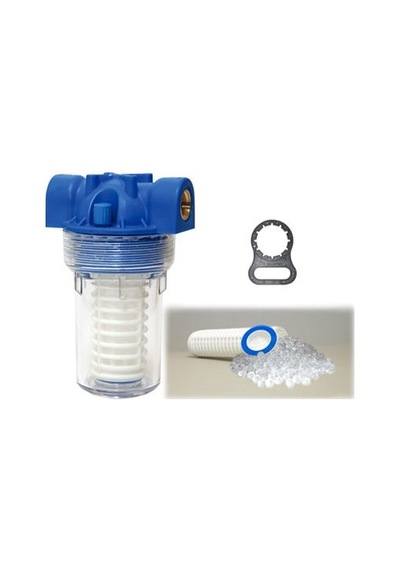 Aquafer 5'' Siliphos Filtre 1-2 İnc 100 Micron Yıkanabilir Kireç