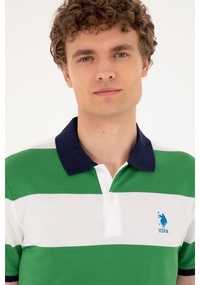 U.S. Polo Assn. Erkek Regular Fit Polo Yaka Yeşil Tişört 50288503-VR054