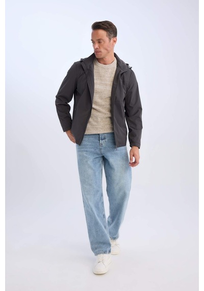 DeFacto Slim Fit Dar Kesim Kapüşonlu Astarlı Fermuarlı Cepli Mevsimlik Mont D7451AX25SPAR104 DeFacto Slim Fit Dar Kesim Kapüşonlu Astarlı Fermuarlı Cepli Mevsimlik Mont D7451AX25SPAR104