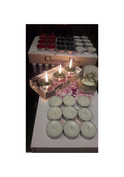 İv Candles Iv Candles Standard 100 'lü Paket Beyaz Tealight Mum Beyaz Çok Renkli