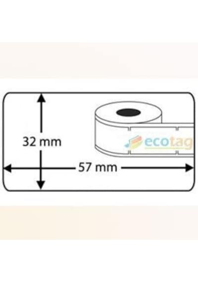 Ecotag Dymo 11354 Lw Muadil Etiket 1000 Adet  32 MM x 57 MM