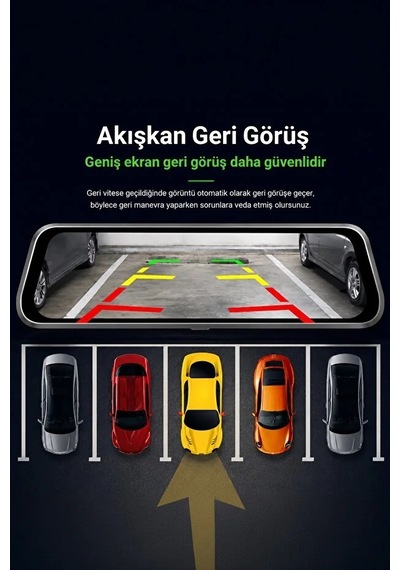 Zenviya21 2k Ekran Tam Dokunmatik 9.66 Dikiz Ayna Araç Içi Kamera 1080p Arka Zenya785
