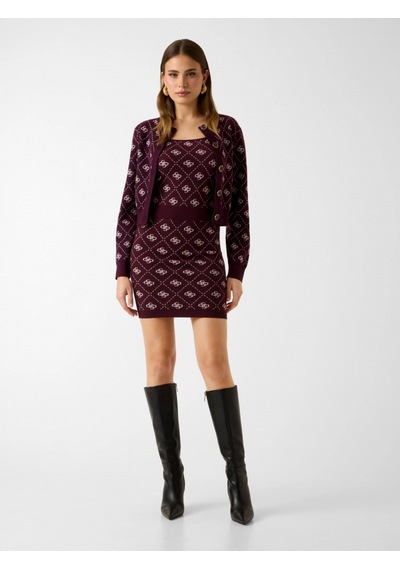 Guess Sarah 4g Büstiyer Triko Kadın Bordo Triko W4br0cz3jd2-f4t5