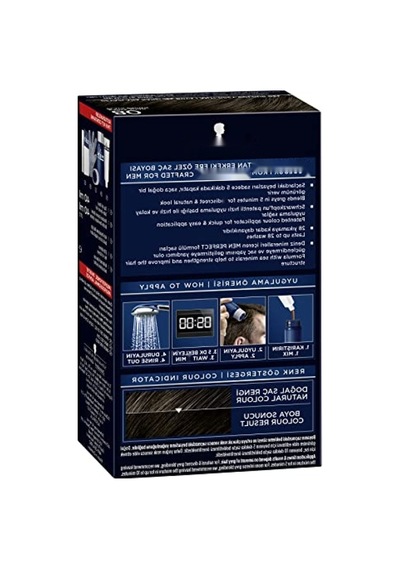 Erkekler İçin Hızlı Etkili Saç Boyası - Kahve Siyah, 80 Ml