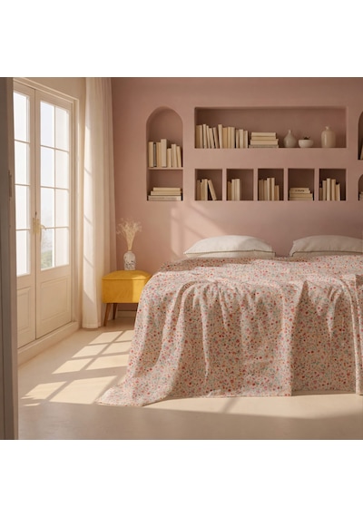 Soft Fiesta Çift Kişilik Pike - Renkli - 200x220 Cm